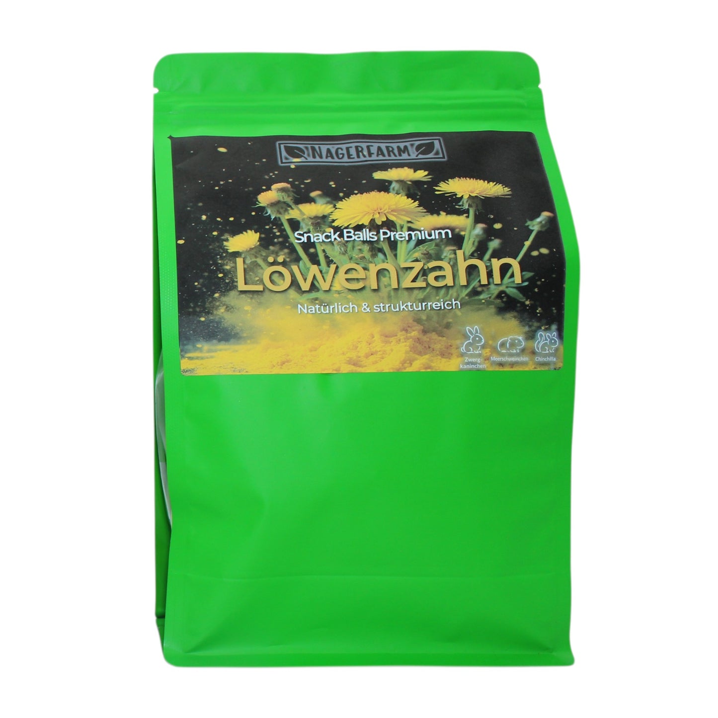 Snack Balls Premium Löwenzahn – Heu-Snack für Meerschweinchen & Kaninchen