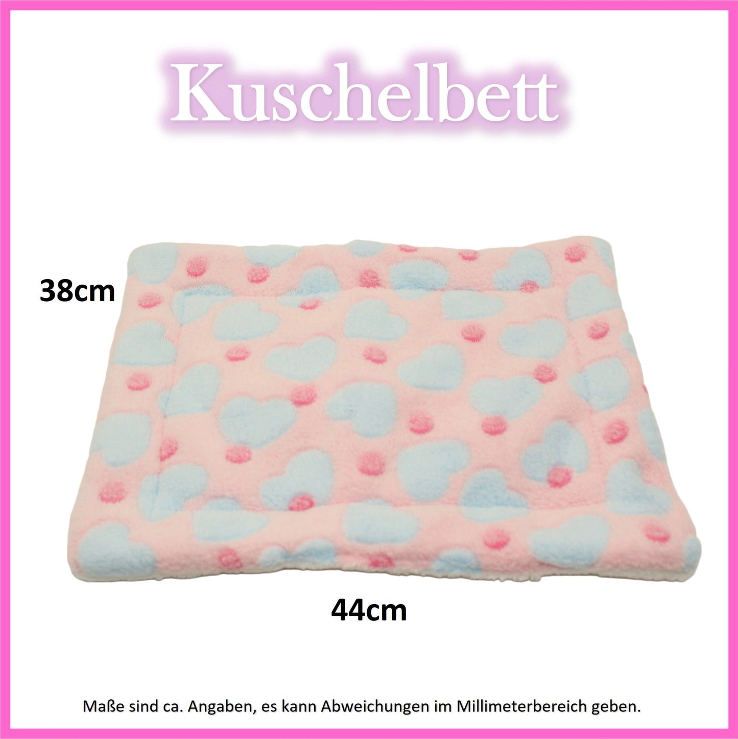 🤍Kuschelbett - Herzen Rosa