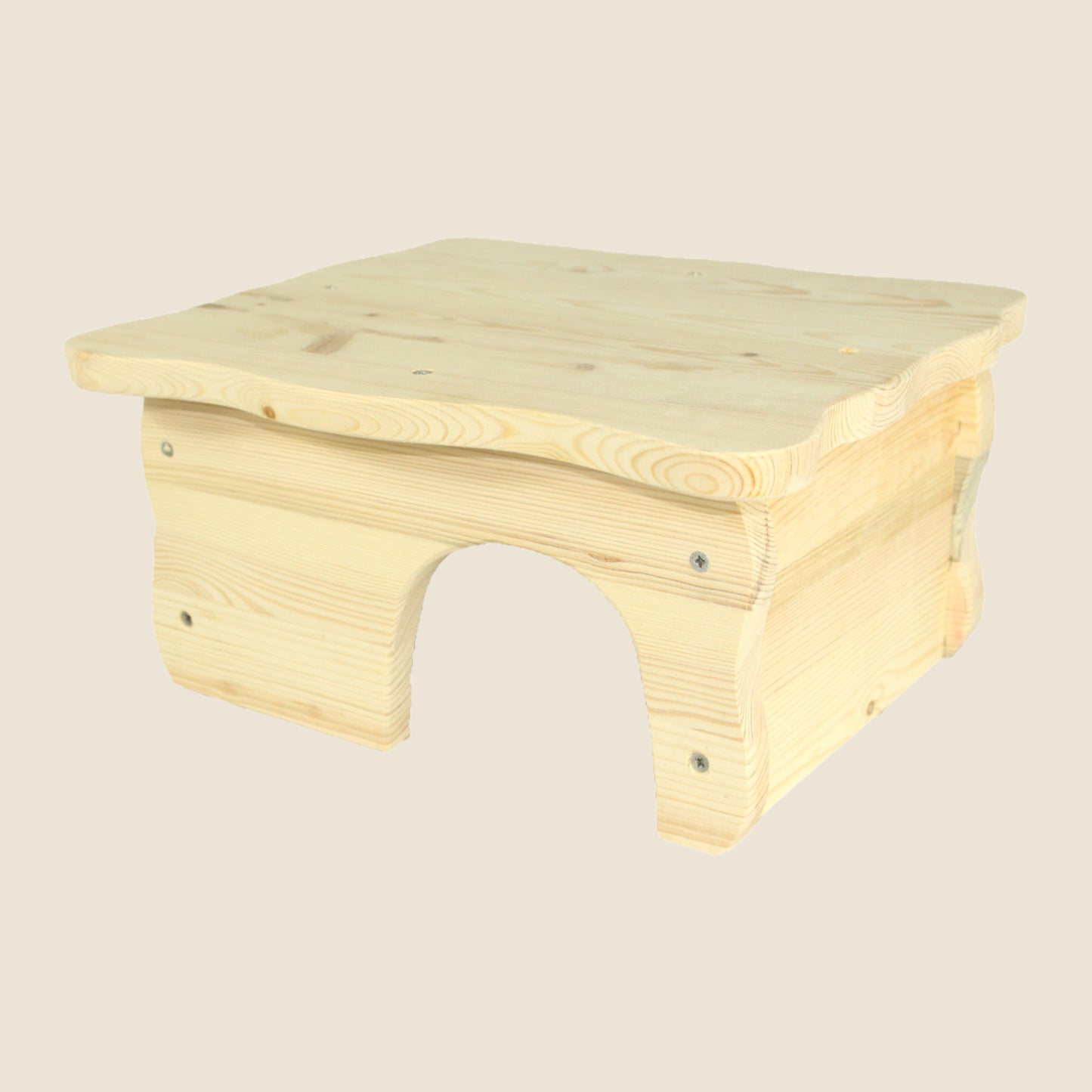 Holz-Farmhaus für Kleintiere als geschützter Rückzugsort