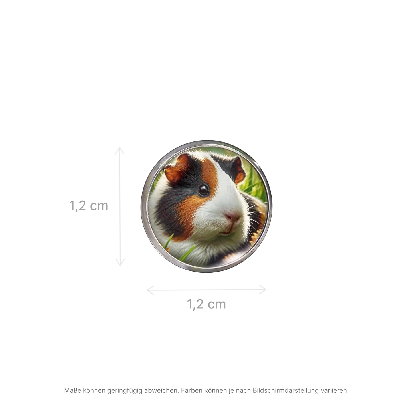 Herzensstück – 🐹Ohrstecker mit realistischem Vollbild-Meerschweinchen | Luxusschweine
