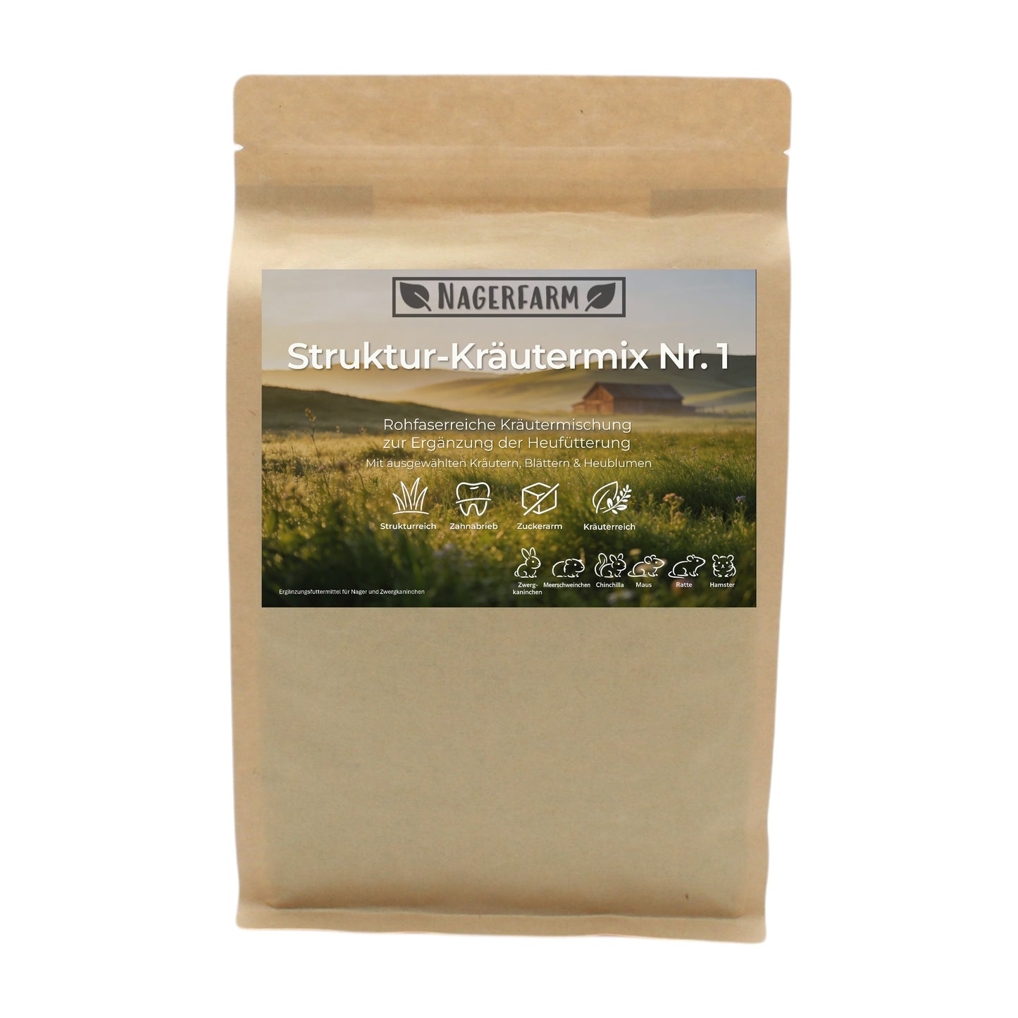 Struktur-Kräutermix Nr. 1 – Rohfaserreicher Kräutermix für Nager & Kaninchen