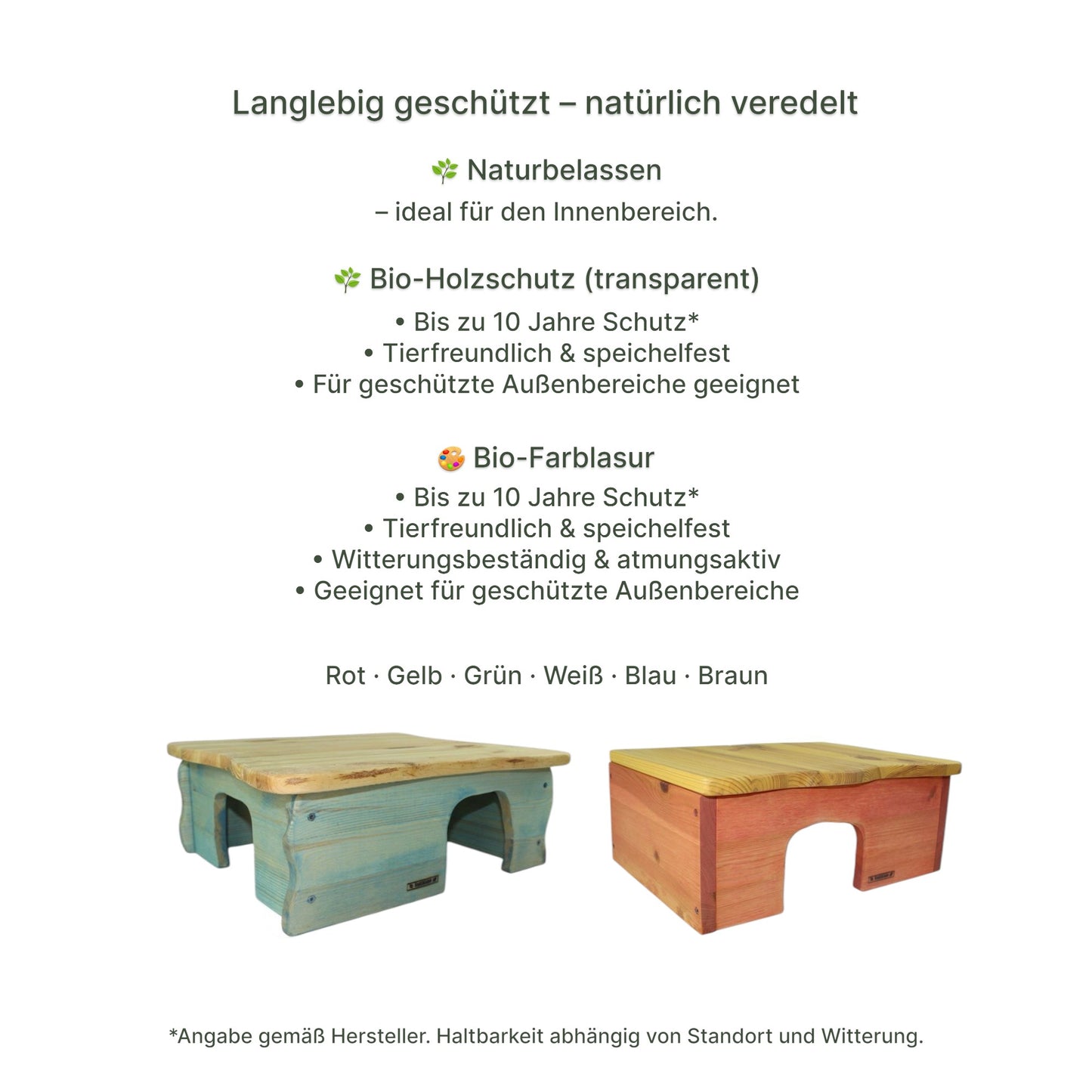 Farmhaus im Gehege als ruhiger Rückzugsort für Meerschweinchen