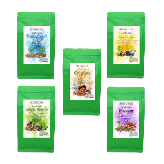 Snack Balls Bundle – Alle 5 Heu-Snack Sorten für Meerschweinchen & Zwergkaninchen