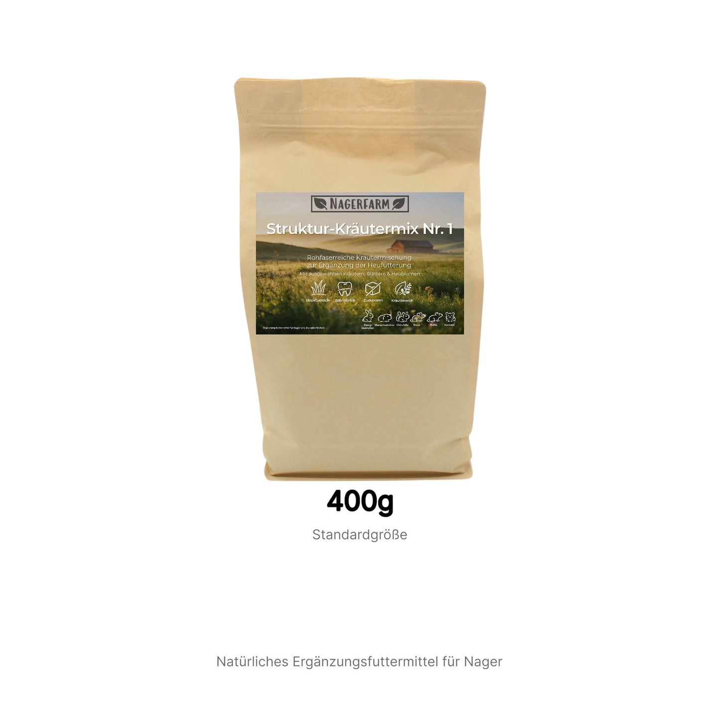 Struktur-Kräutermix Nr. 1 – Rohfaserreicher Kräutermix für Nager & Kaninchen