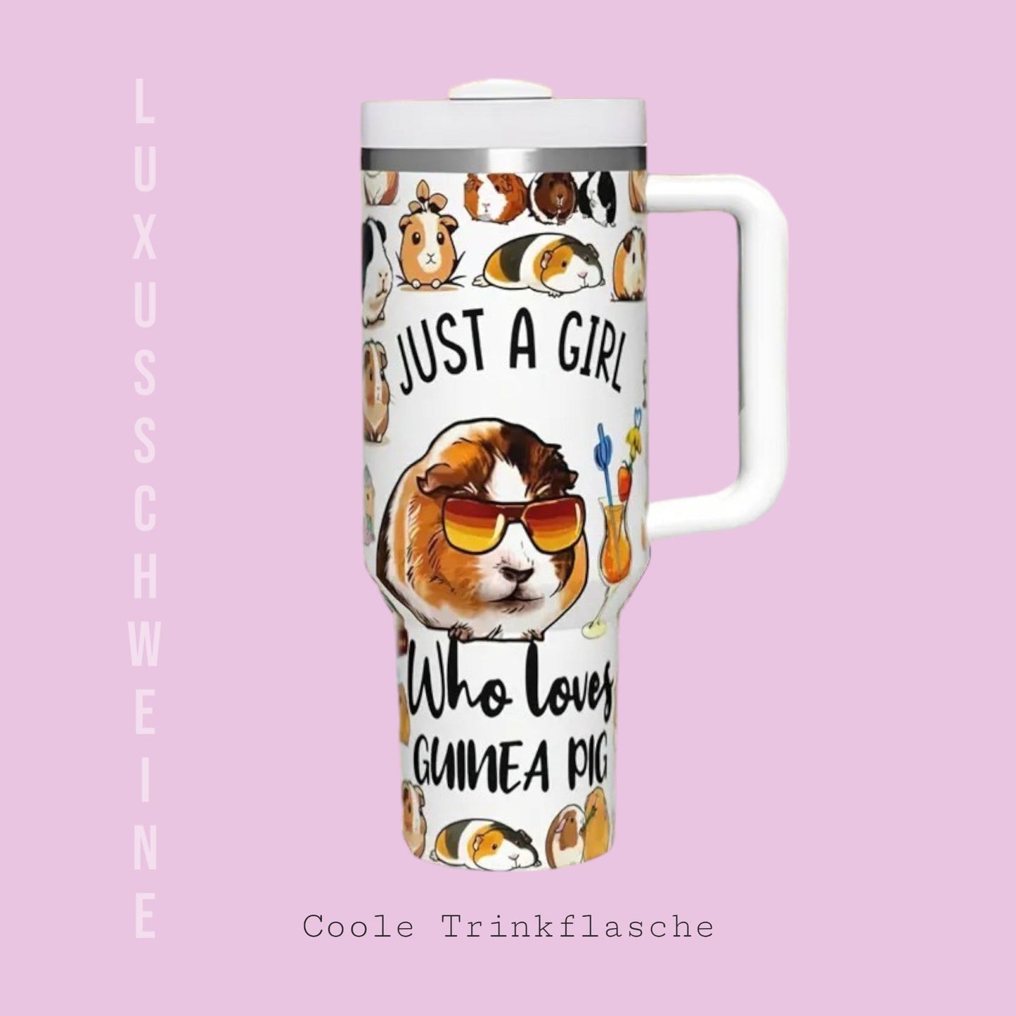 💕 Trend-Trinkflasche Just a Girl who loves Guinea Pigs
