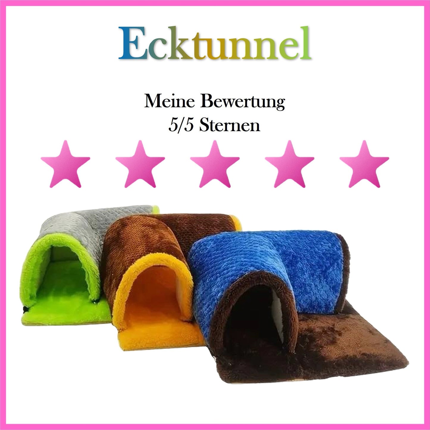 🏰🐹 Ecktunnel für Meerschweinchen – Kuschelversteck mit Stil!