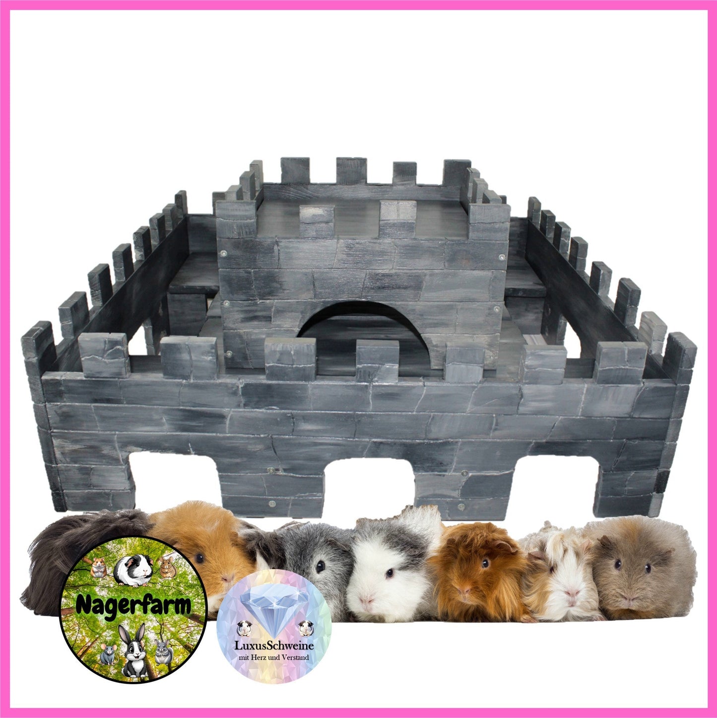 🏰 The Castle XL – Majestic Accommodation for Your Guinea Pigs
