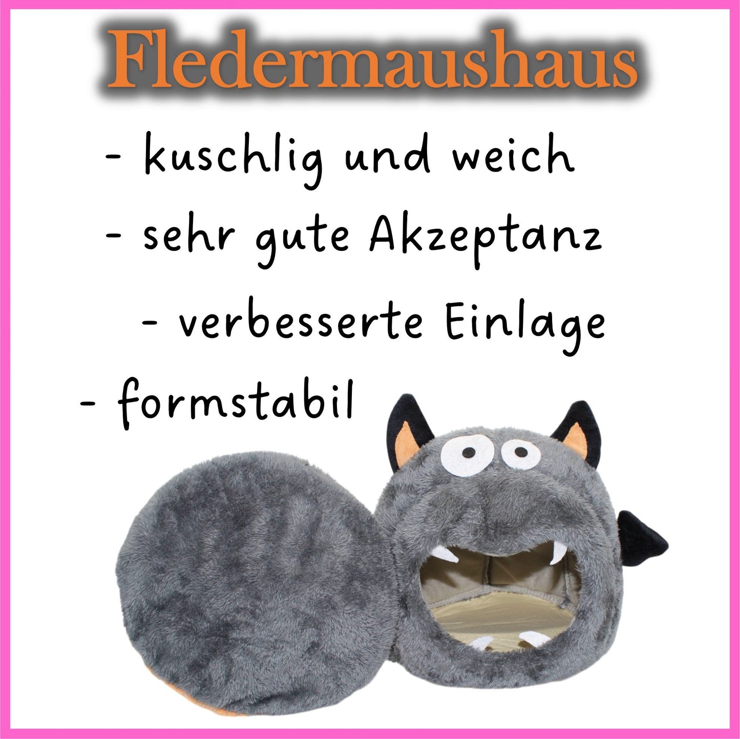🦇 Fledermaushaus – Kuscheliges Designhaus für Meerschweinchen